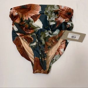 NWT, Albion, Lauren Ruched High Waisted Bottoms, M